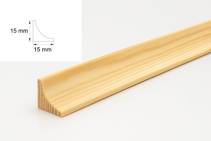 untreated pine scotia trim for staining or painting
