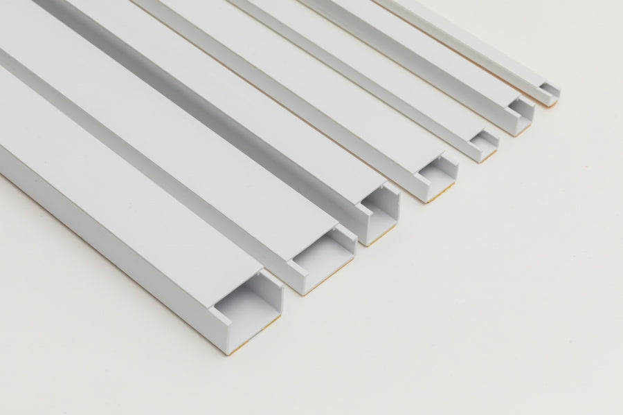  PVC mini cable trunking White – 1m and 2.44m lengths