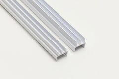 PVC clip-on glass track for reptile enclosure