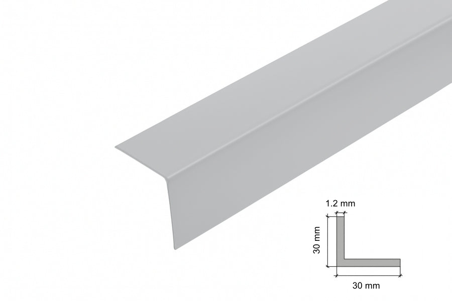 Light Grey PVC Corner Angle Trim –30x30

