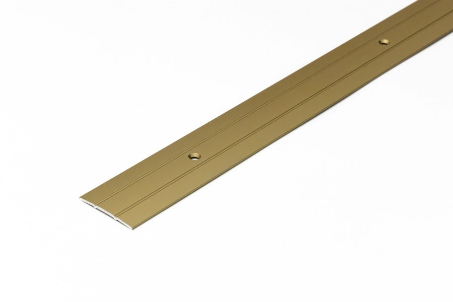 37mm anodised aluminium floor transition bar gold colour