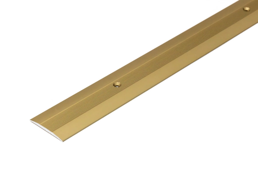 38mm anodised aluminium floor transition bar gold colour