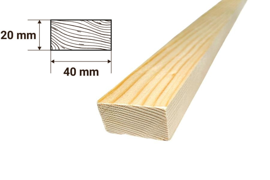 Planed wooden timber beam – smooth cut pine battens