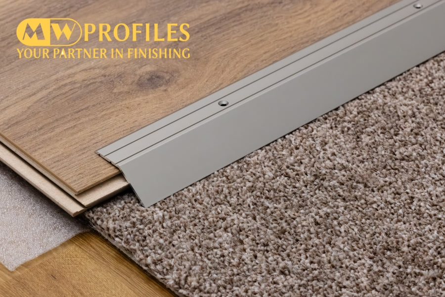 champagne anodised aluminium threshold ramp 