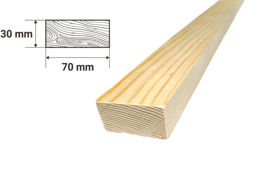 Planed wooden timber beam – wood moulding battens pine