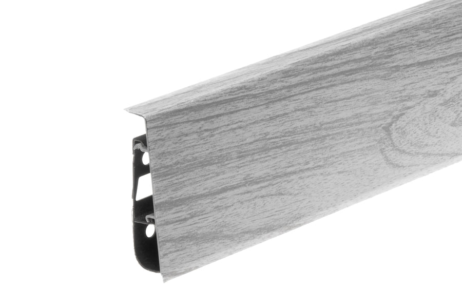 PVC skirting board for commercial spaces wood effect