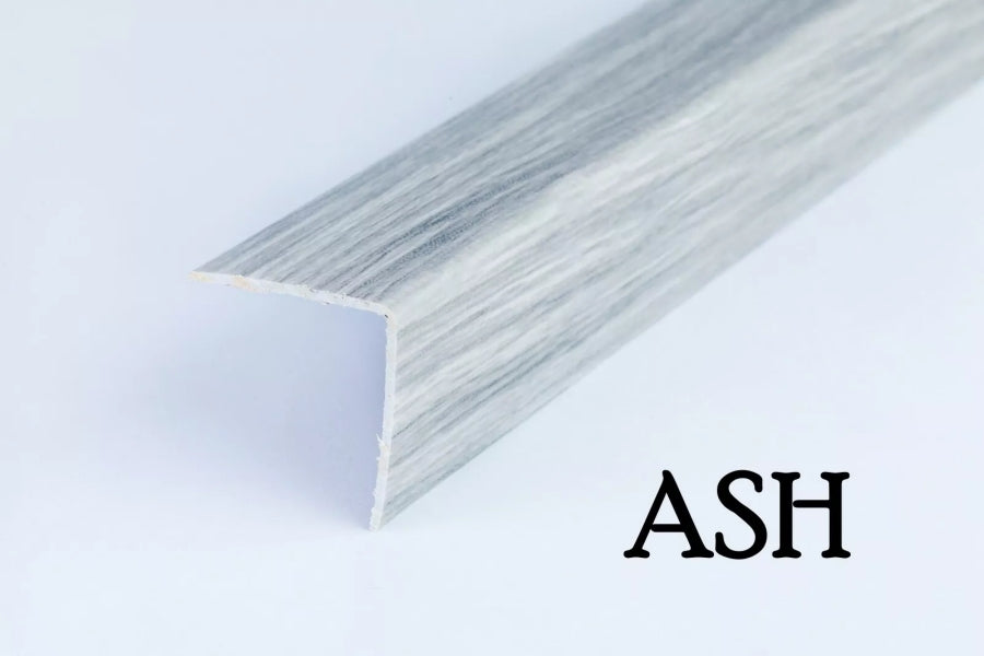 Wood Effect PVC Corner Angle Trim – Ash Colour 1 m