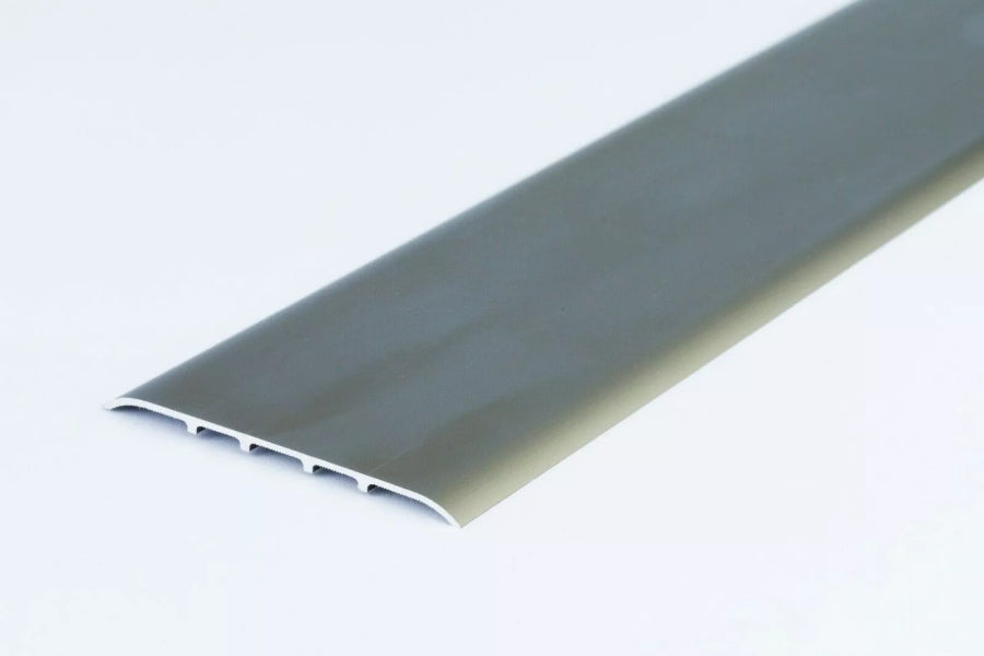 Aluminium door threshold strip 80mm x 930mm champagne invisible fix anodised