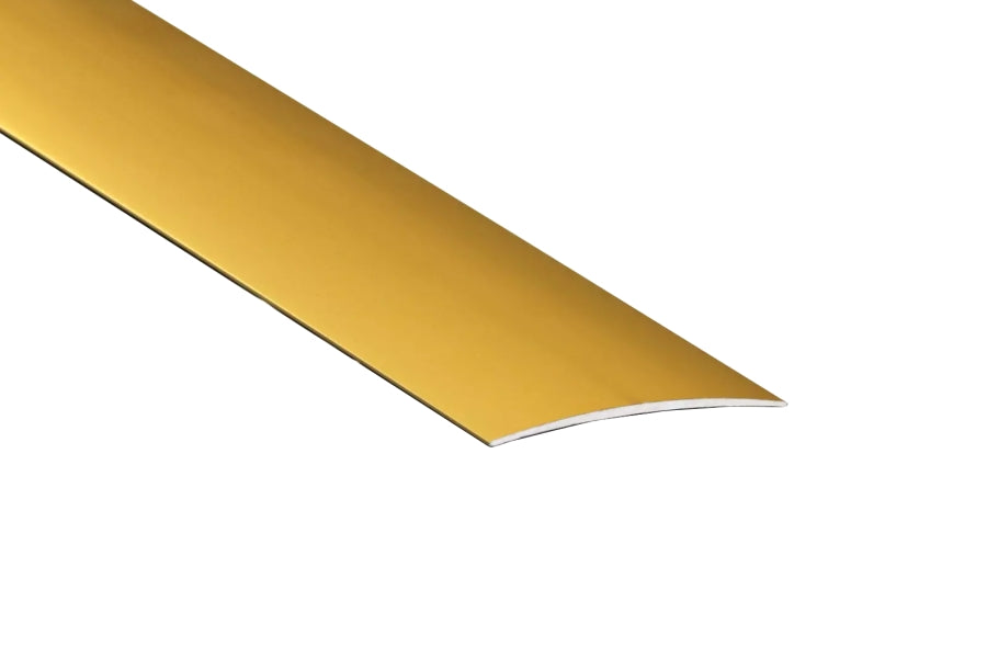 Self adhesive aluminium door threshold strip gold finish 930mm
