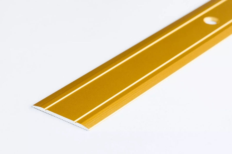 30mm aluminium flooring transition strip gold tone