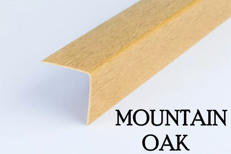 2.5 Metres Length - Wood Effect Plastic PVC Corner 90 Degree Angle Trim