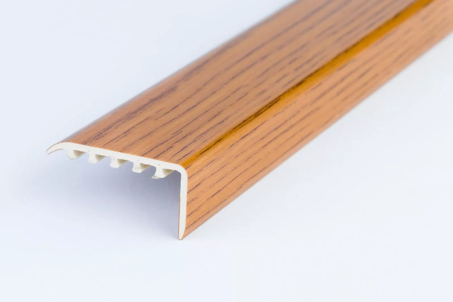 uPVC stair trim wood grain laminate steps