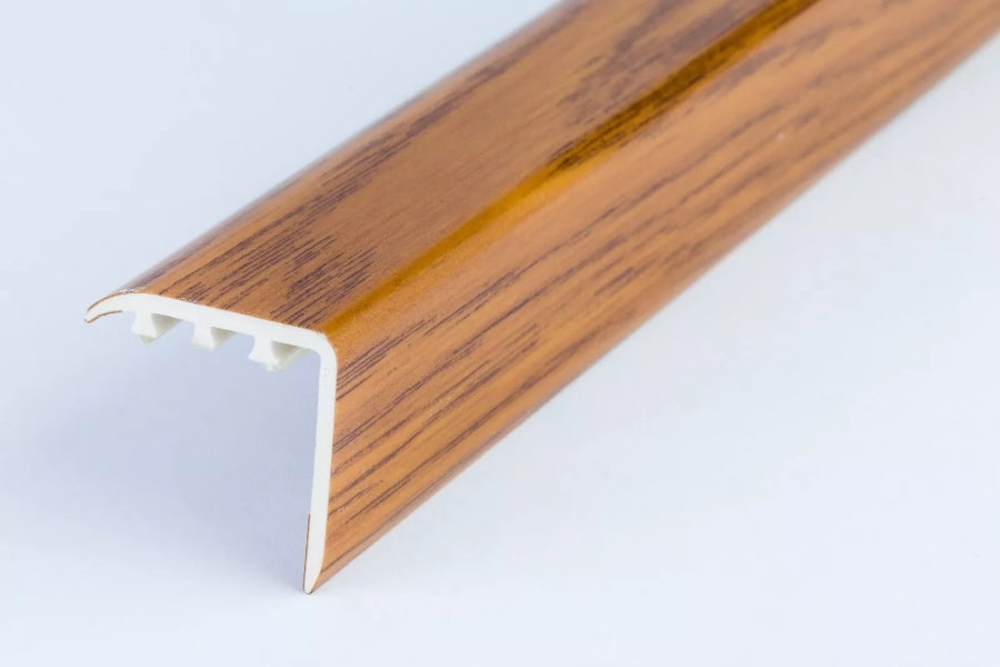 uPVC stair edge protector wood grain look