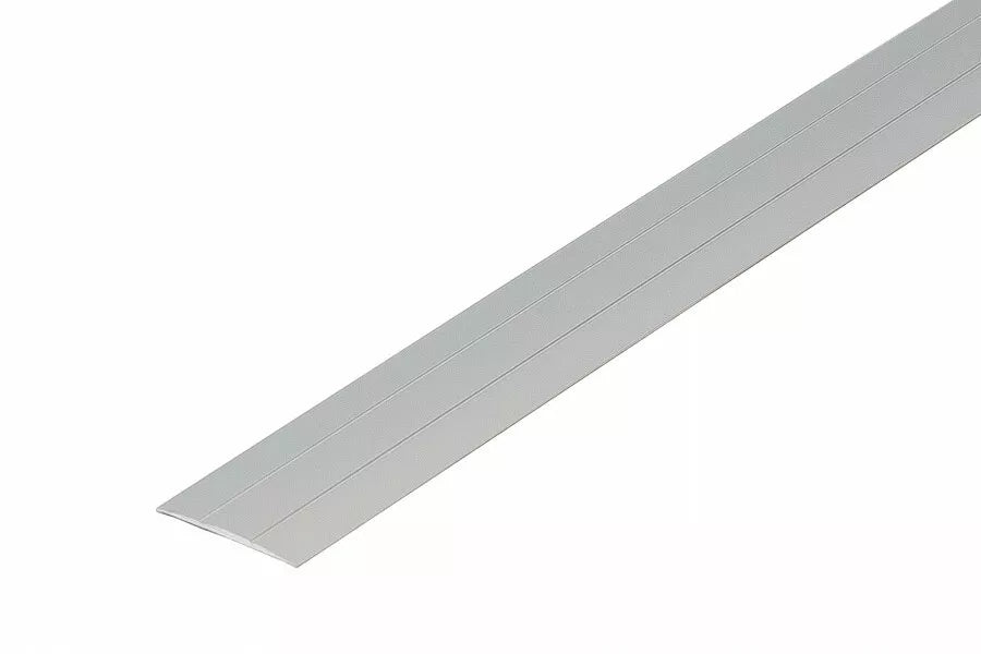 Aluminium door threshold strip 38mm x 900mm –  silver finish