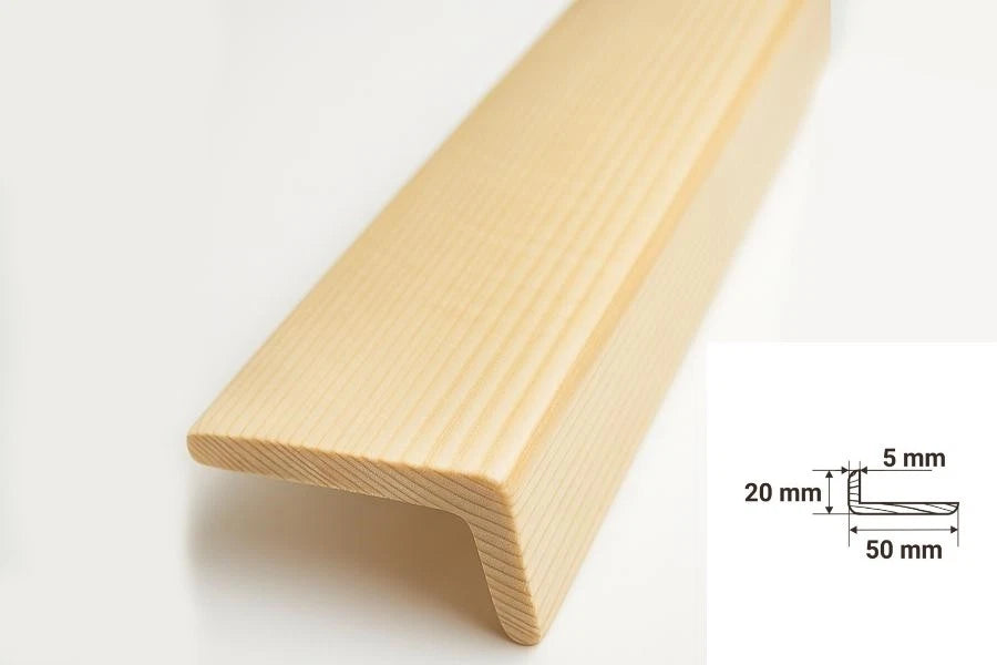 Pine Wood Corner Angle Trim 50x20