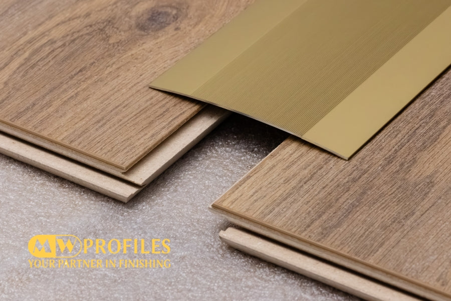 wide 100mm aluminium transition strip for carpets