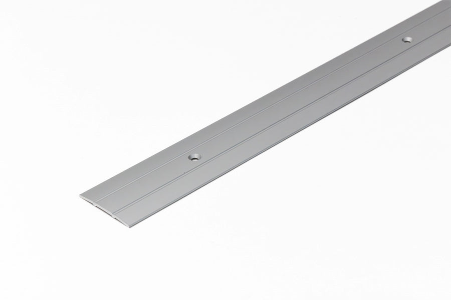 silver aluminium threshold strip 1 metre length
