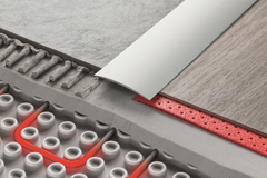 Aluminium door threshold strip 40mm x 930mm – matte  anodised transition trim