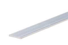 Natural aluminium flat bar – 39.37 inch strip