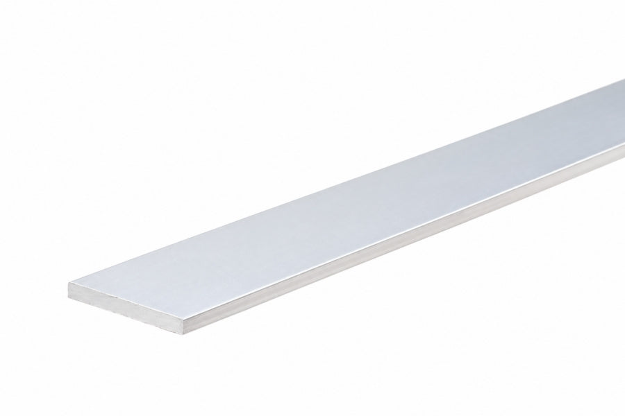 silver aluminium flat bar 40x3 mm matt silver