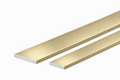light gold aluminium strip with brushed brass tap