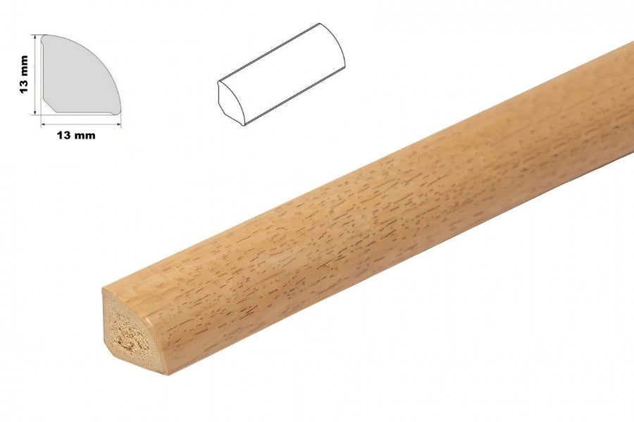 uPVC scotia skirting 13mm decorative trim oak effect