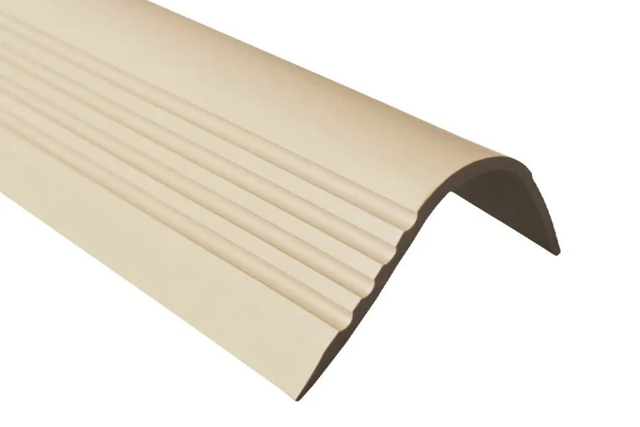 anti slip PVC stair profile grooved surface