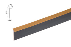 bathroom sink flexible seal trim in black