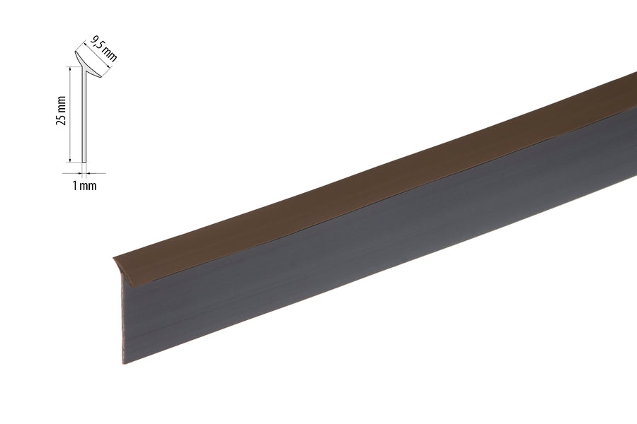 brown PVC worktop edge sealing strip 4.2m