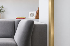 brushed gold aluminium angle trim 10x10 mm equal
