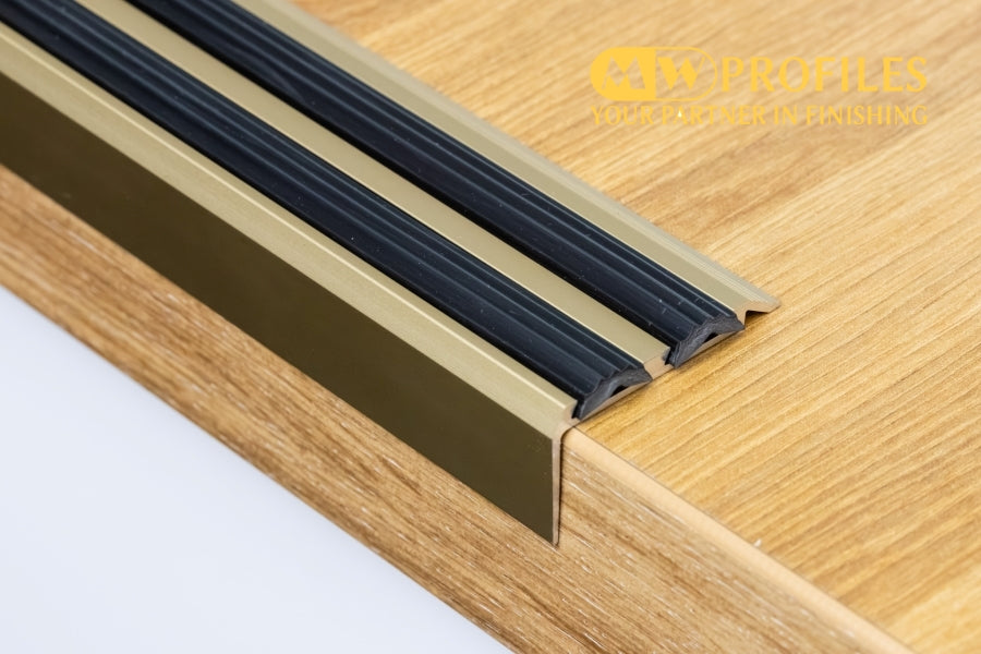 durable aluminium stair nosing 35x19 mm profile