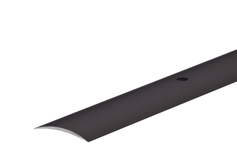 Aluminium door threshold strip 40mm dark brown anodised 