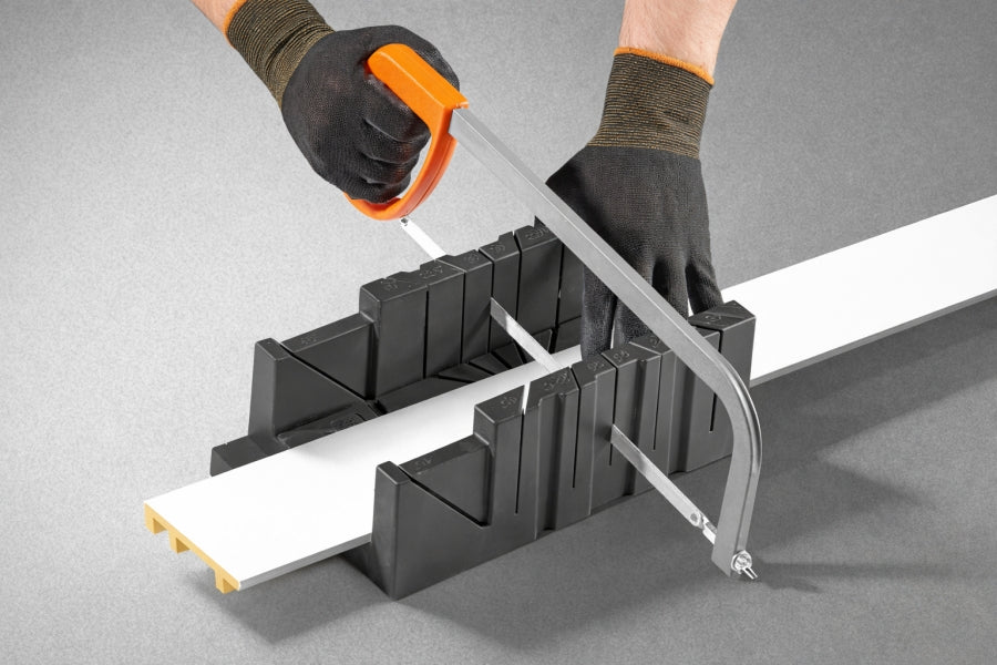 Impact resistant plastic skirting board corner detail