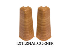 moisture resistant PVC baseboard 75 mm wood finish