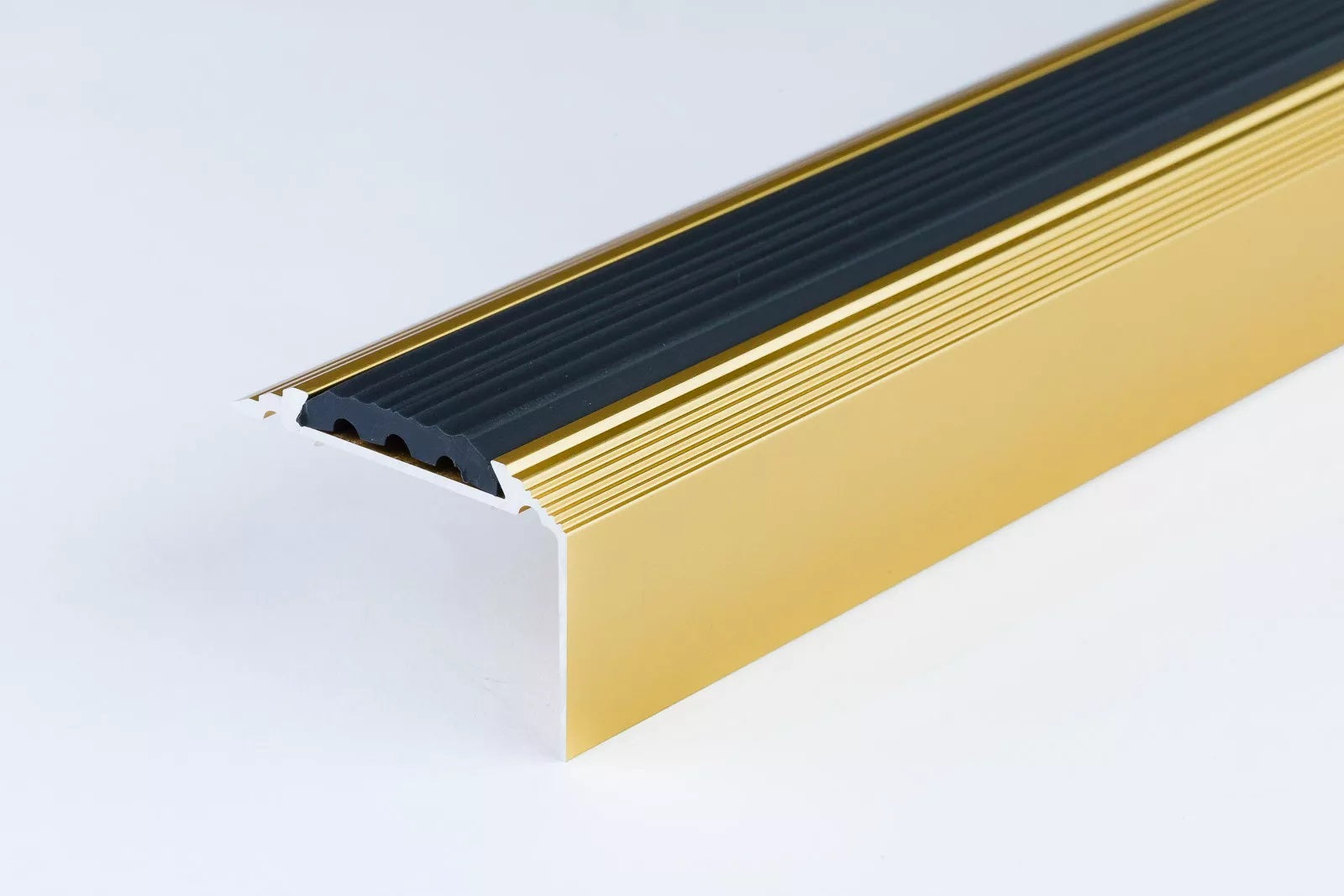 anodised aluminium stair nosing gold 120