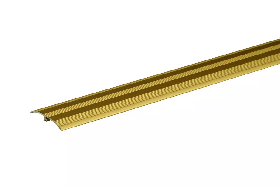 Self adhesive aluminium door threshold strip 47mm x 930mm gold anodised