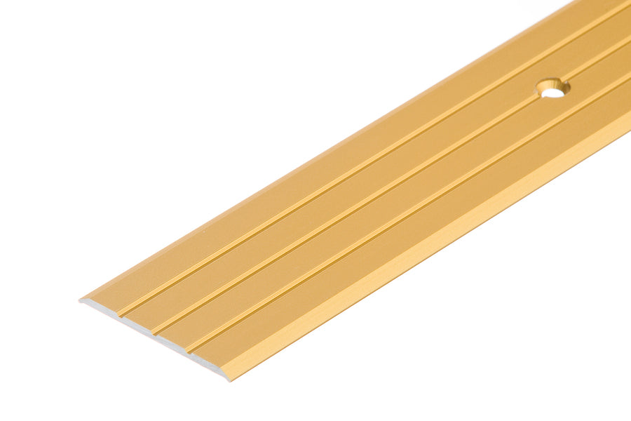 Aluminium door threshold strip 40mm x 1m  gold anodised