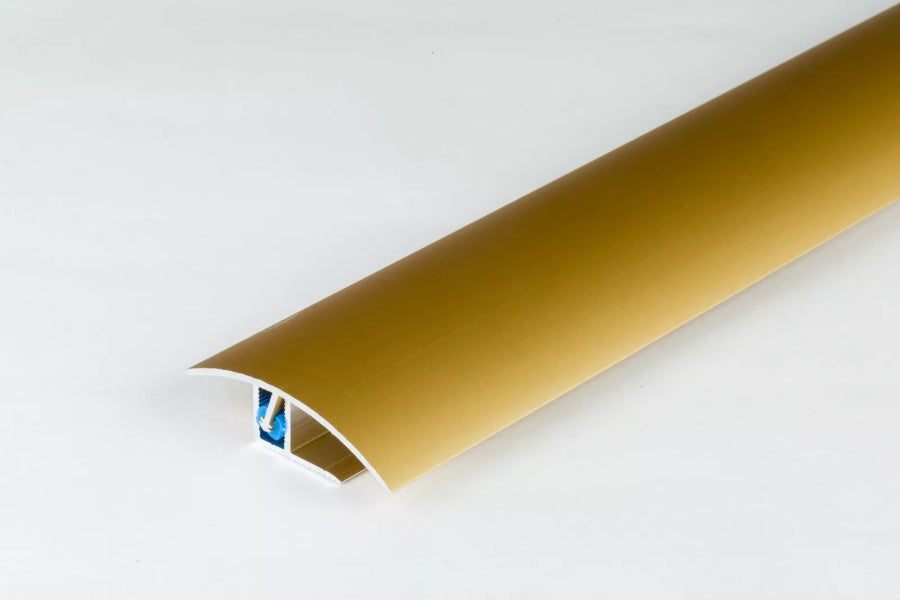 Aluminium door threshold strip 50mm x 900mm gold
