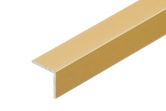 anodised aluminium extruded angle gold finish profile