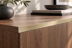 brushed gold aluminium flat bar strip light gold 2mm