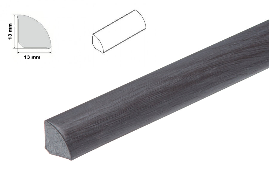 1 metre uPVC 13mm scotia skirting board