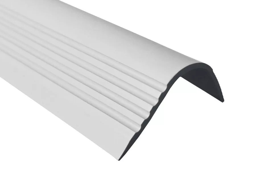 grooved PVC stair profile for carpet and tile