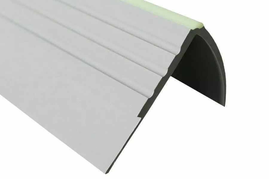 luminous PVC stair profile anti slip grooved design