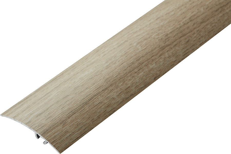light oak Aluminium wood effect door threshold strip 930 mm