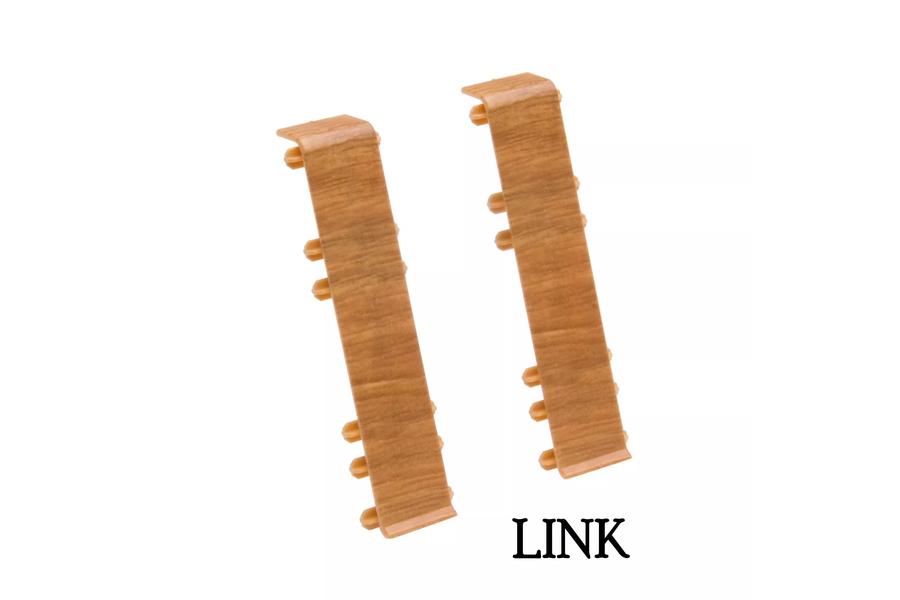wood effect PVC wall trim 75 mm with flexible edge