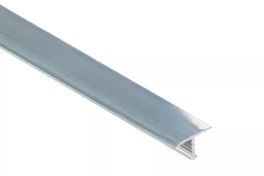 T bar door threshold – natural aluminium silver 1 metre trim