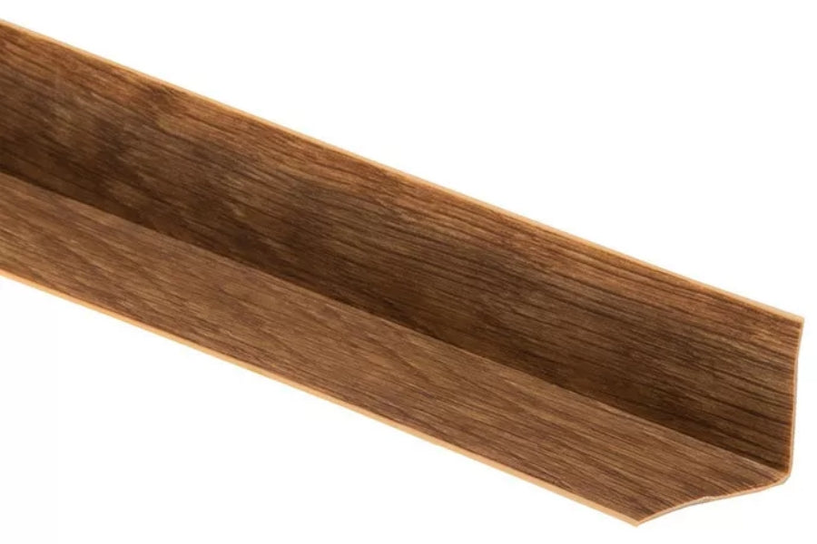 50mm height self adhesive wood effect PVC skirting