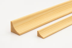natural pine wood scotia trim 15x15mm concave profile
