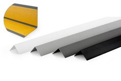Rigid PVC corner trim white smooth finish