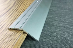 Aluminium door threshold ramp strip 45mm silver 1 metre